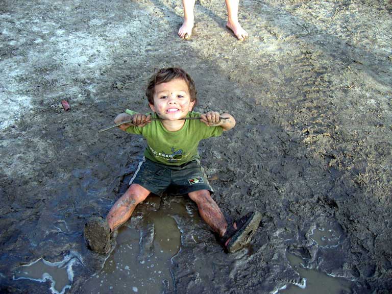 child-mud
